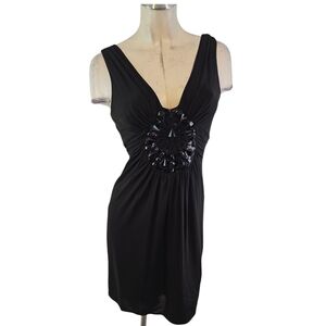 BCBG Max Azria Size S Embellished Little Black Dress
